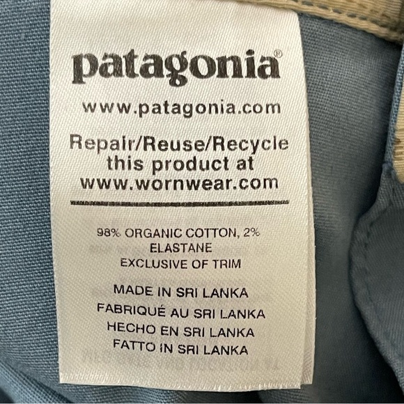 Patagonia Organic Cotton Canvas 18 in Board Short  beach vacation spring break - Picture 9 of 11